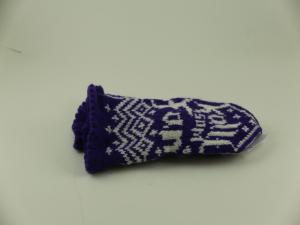 Kallt som fan! - vantar lila/vitt