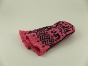 Kallt som fan vantar  - rosa/gråsvart