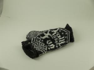 Kallt som fan! - vantar koksgrå/vit