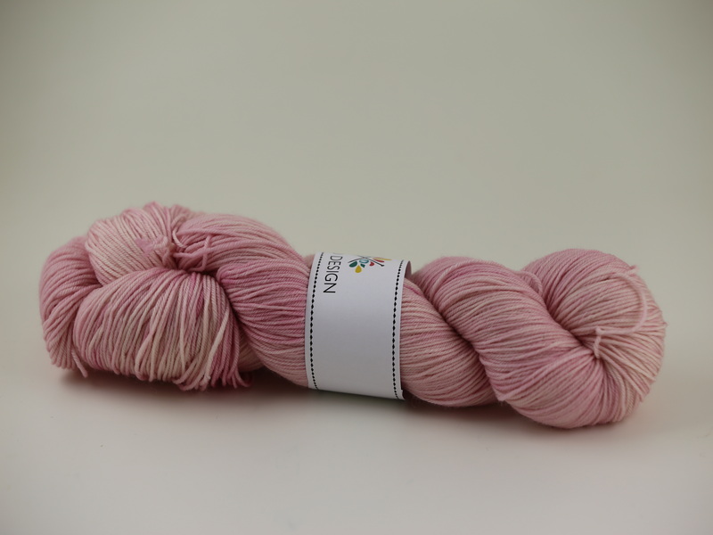 Rosa pelargon - merino sock 100g
