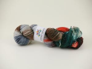 Tre tallar  - handdyed sockyarn glitter 100g
