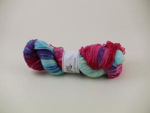 Bubbelgum - handdyed sockyarn glitter 100g