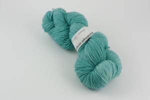 Bubbelgrön - handfärgat sockgarn 100g