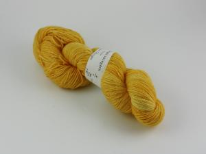 Äggula - sockgarn glitter 100g