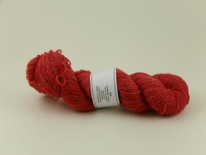 Röd - sockyarn glitter 100g