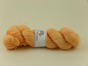 Apelsinsorbet - Handfärgat sockgarn 100g