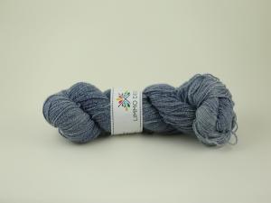 Mörk jeans - handfärgat sockgarn ull/bomull 100g