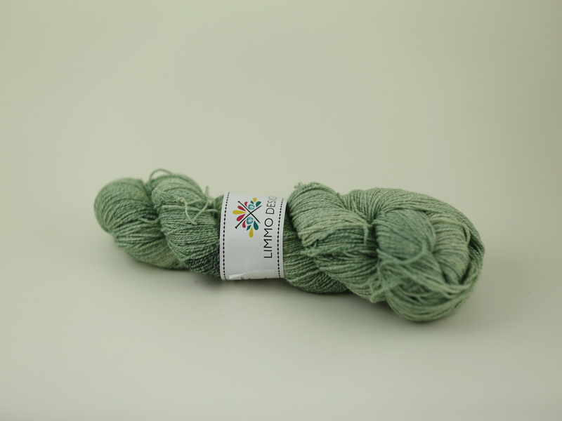 Stinagrön - sockyarn wool/cotton 100g