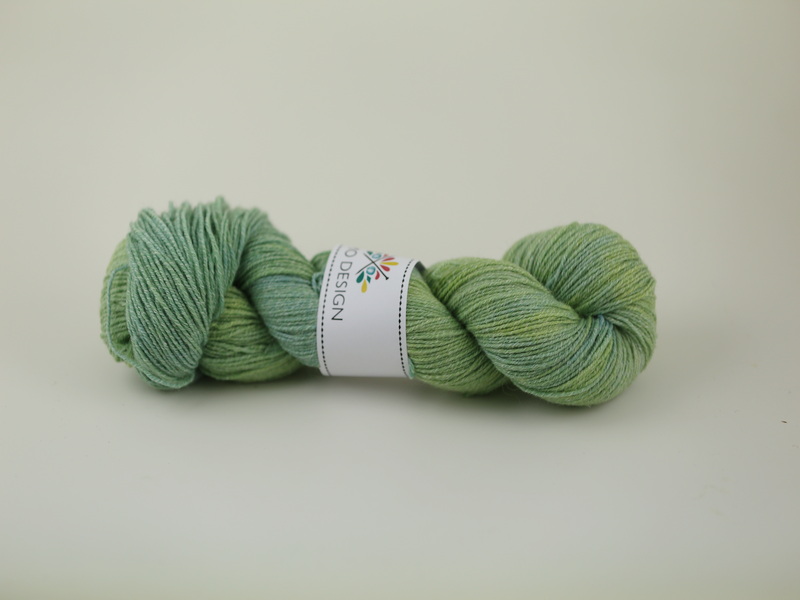 En kastrull med brysselkål - sockyarn wool/cotton 100g