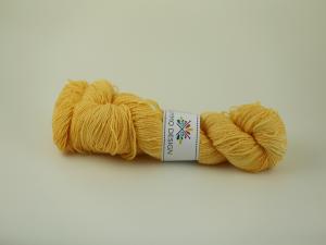 Äggula - sockgarn ull/bomull 100g