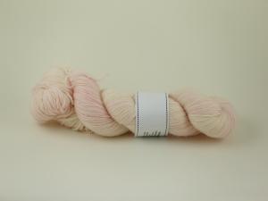 Rosa pelargon - handfärgat sockgarn 100g