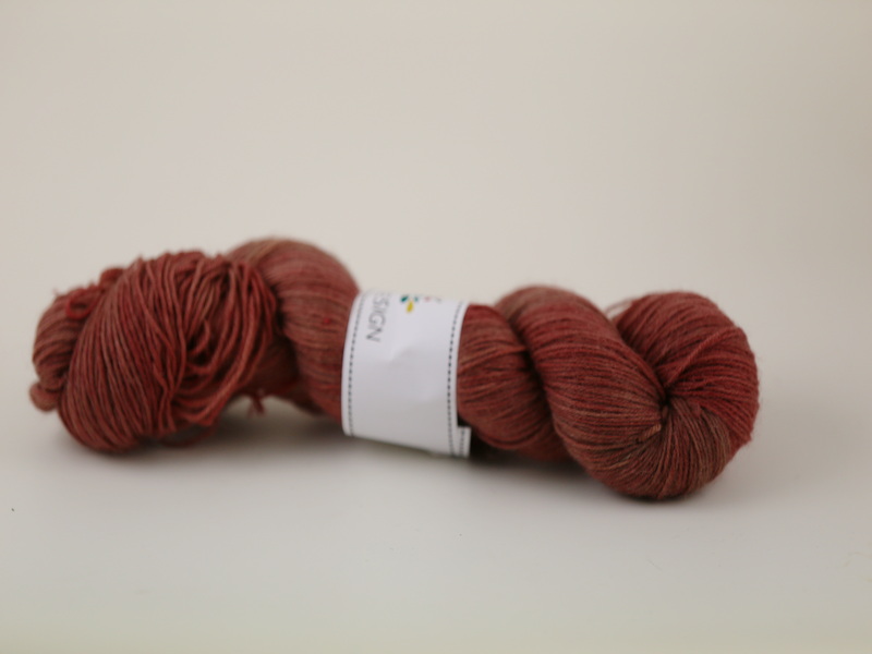 Laban - handfärgat sockgarn 100g