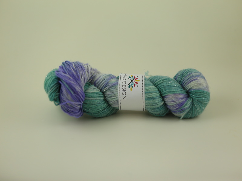 Nervpirrande - Sockgarn glitter 100g