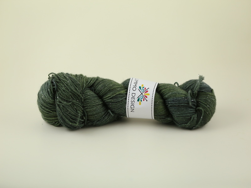 Bläckfiskens trädgård - Sockgarn glitter 100g