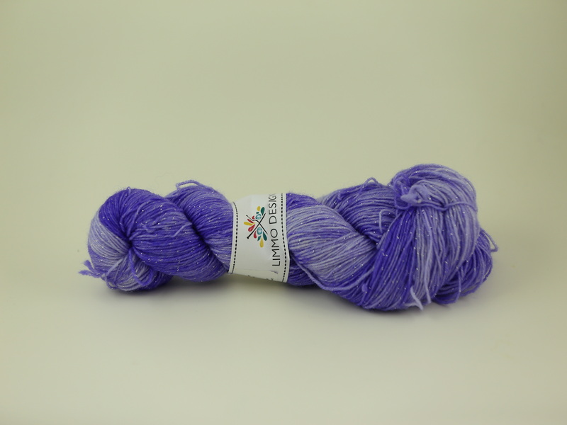 Sweet violet - Sockgarn glitter 100g