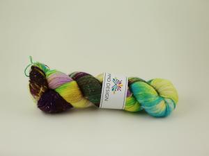 Winners never lose  - handdyed sockyarn glitter 100g