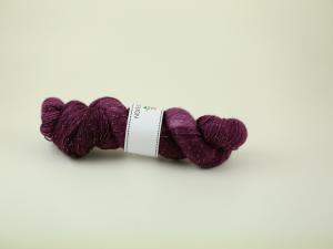 Plommon - Handdyed sockyarn glitter 100g
