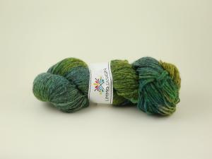 Tondöv påfågel - handfärgat finullgarn 100g