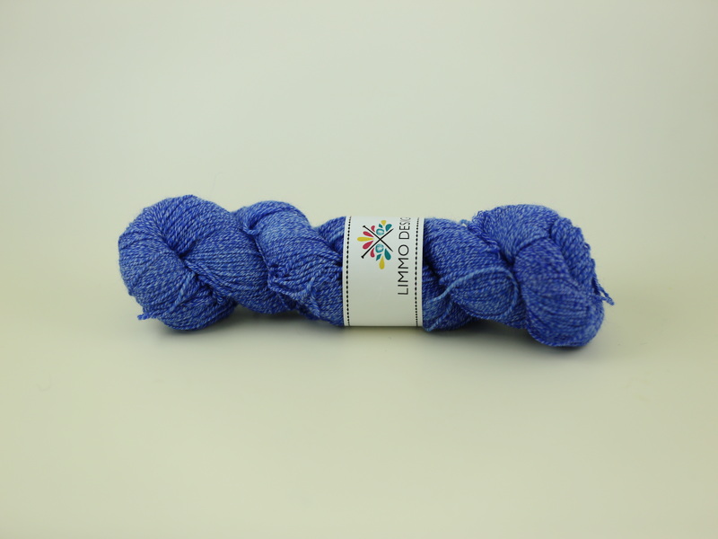 Blåklint - Sockgarn ull/bomull 100g