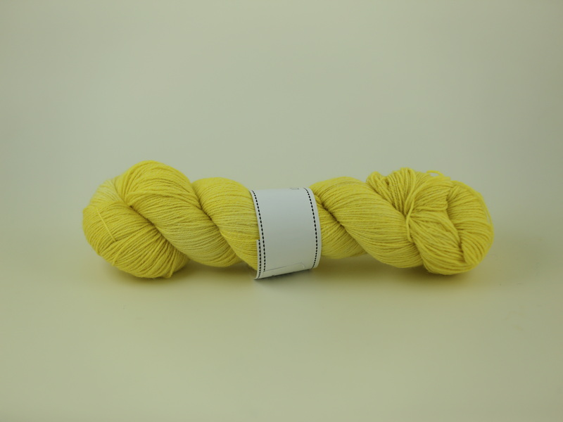 Citron - Sockgarn ull/bomull 100g