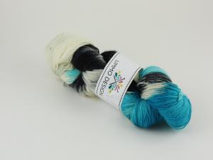 Frost - handfärgat sockgarn 100g