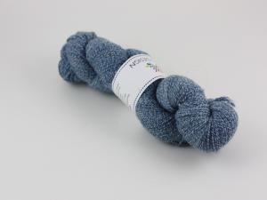 Jeans - handfärgat sockgarn ull/bomull 100g