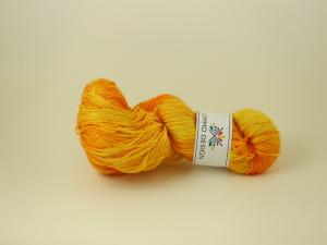 Brandfarligt innehåll  - handdyed sockyarn glitter 100g