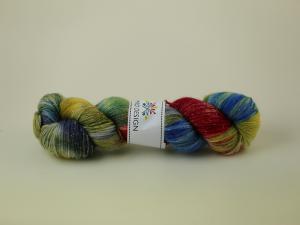 Birgitta - Handdyed sockyarn glitter 100g