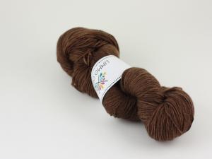 Kaffe - handfärgat sockgarn 100g