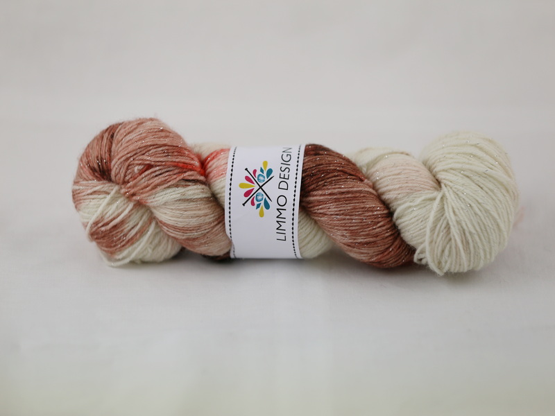 Mannen i den bruna koftan - sockgarn glitter 100g