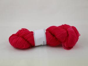 Mörk cerise - handfärgat sockgarn 100g