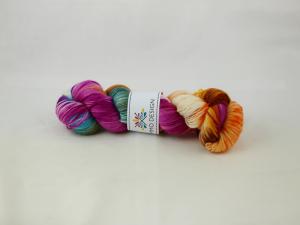 Bosse bofink - handfärgat sockgarn 100g