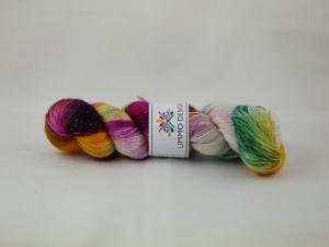Melankolisk muräna - Handdyed sockyarn glitter 100g