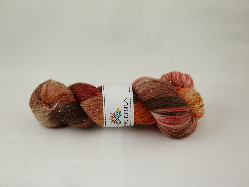 Ivar den förtjusande - handdyed sockyarn glitter 100g