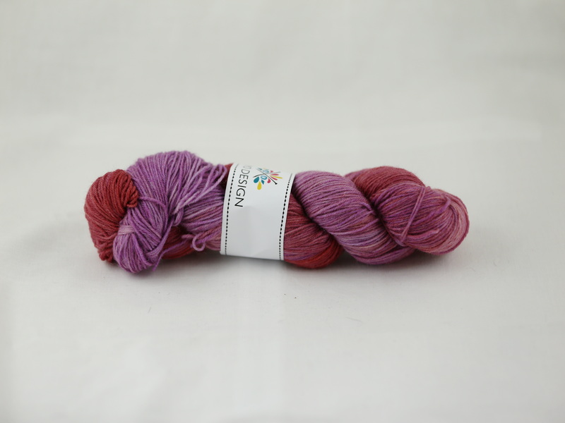 Vanka av och an - Handfärgat sockgarn 100g