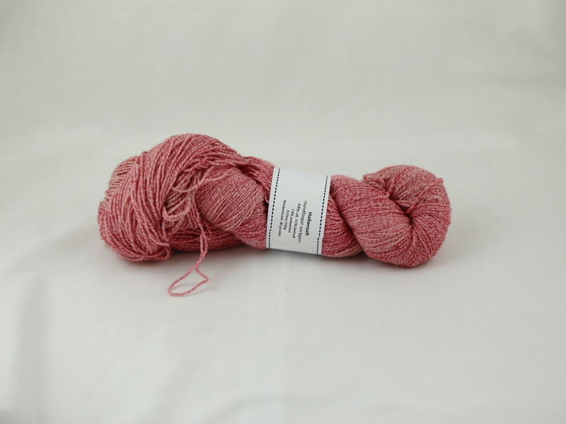 Hallonsaft - sockyarn wool/cotton 100g