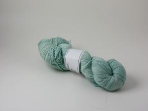 Bubbelgrön - sockgarn ull/bomull 100g