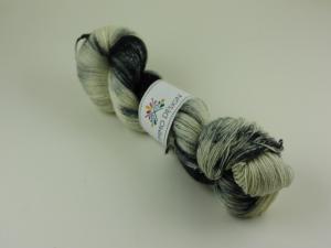 Tidningspapper - handdyed sockyarn glitter 100g