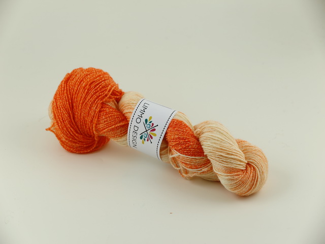 Apelsinglass - wool/cotton sockyarn 100g