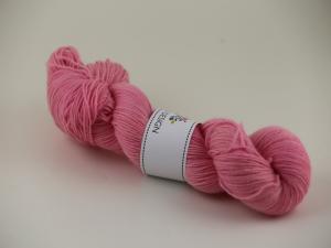 Rosa marsipan - handfärgat sockgarn 100g