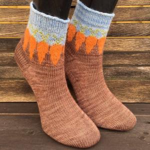 Morötter sockmönster