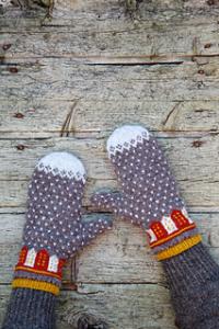 Sagostad vantar - mönsterblad