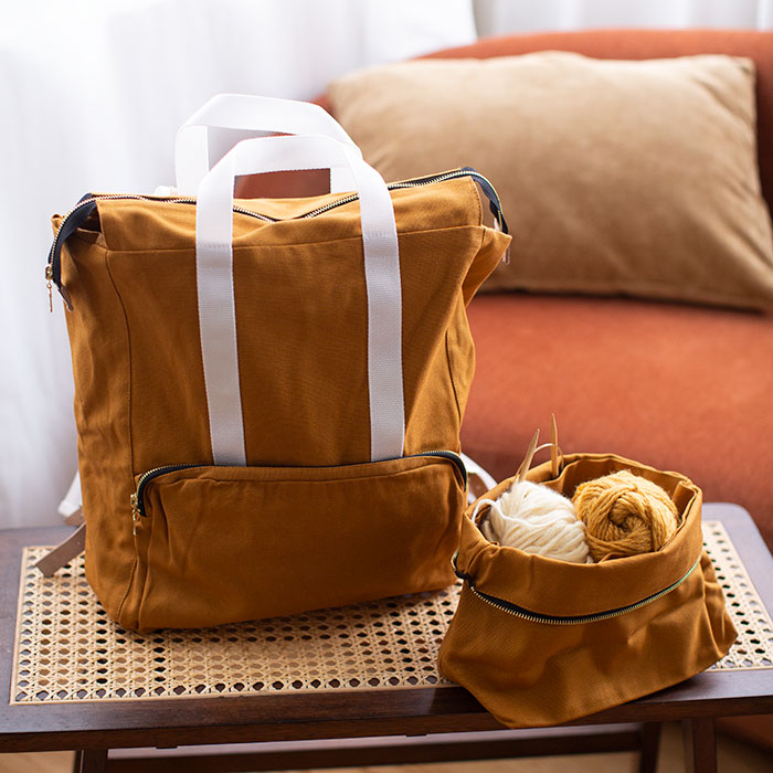 Plystre project backpack - Honey brown