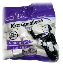 Marshmallows Halal BBQ vanilj (18 x 250g)