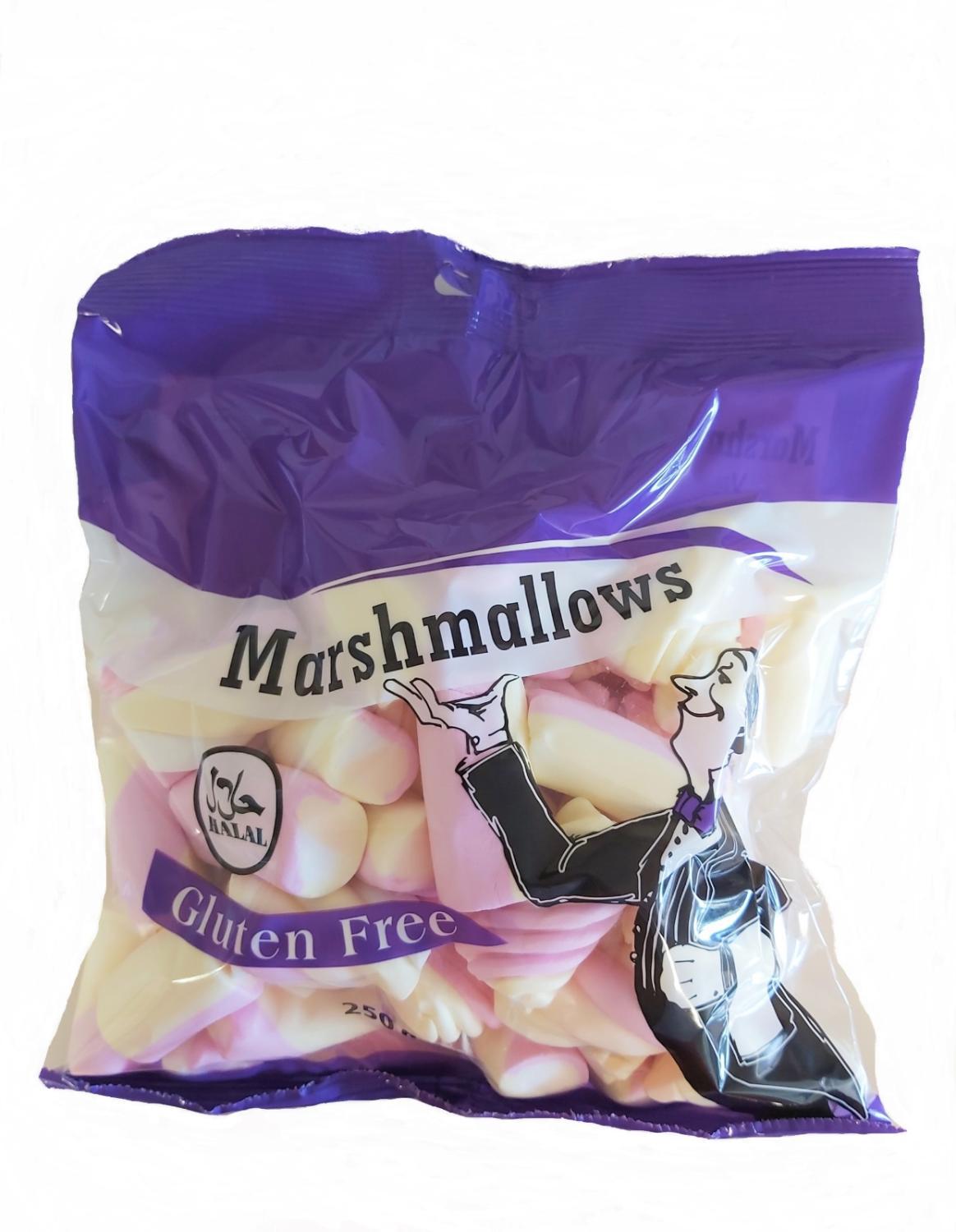 Marshmallows Halal blandade (18 x 250g) kort datum!