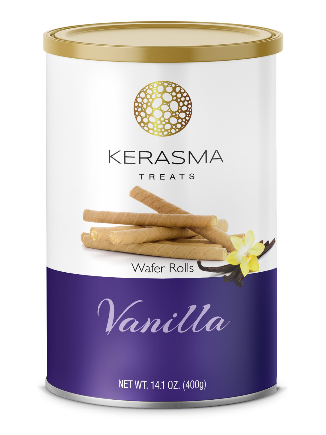 Kerasma waferrolls vanilj (12 x 400g)