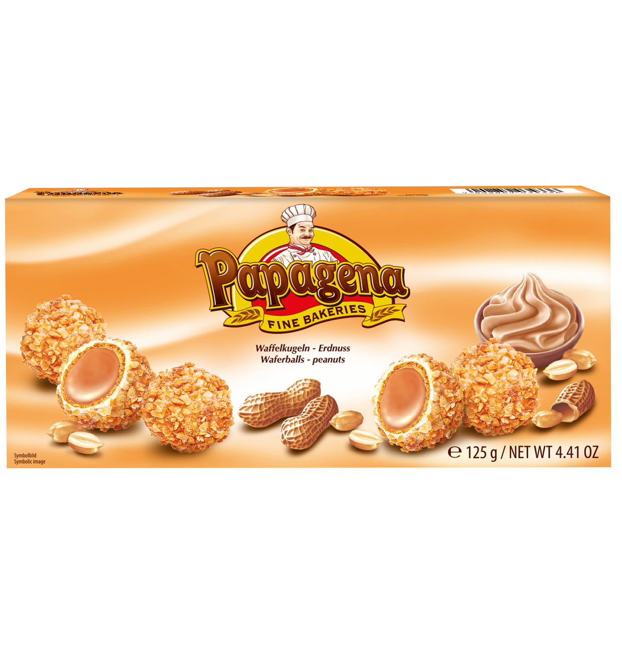 Waferballs with peanuts Papagena (18 x 125g)