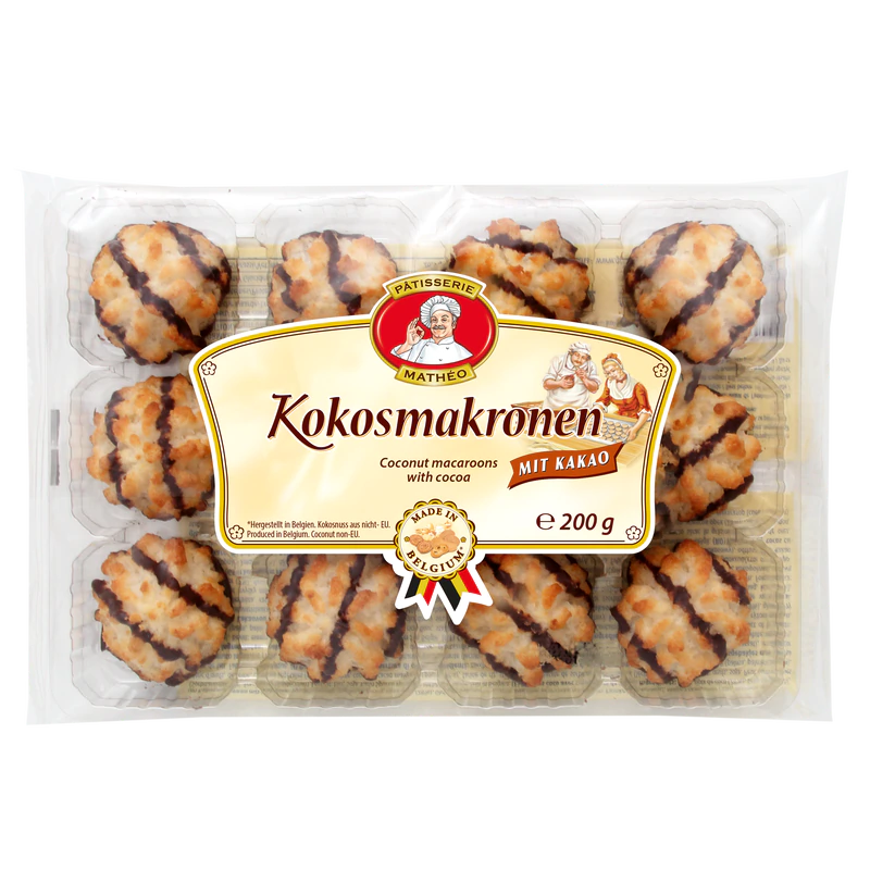 Coco macaroons with cacao (14 x 200g)