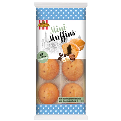 Mini muffins cocoa & hazelnut (15 x 240g)