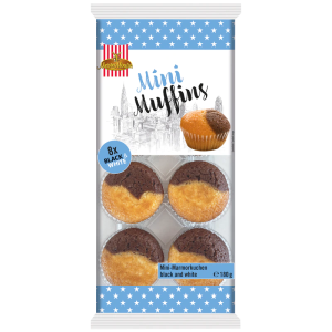 Mini muffins black & white (15 x 180g)